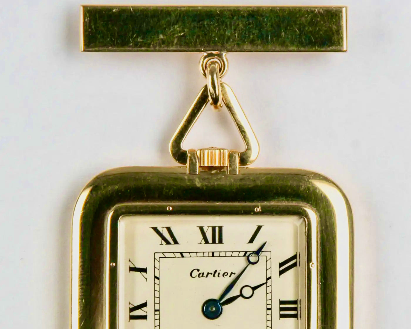 Reloj Cuadrado de Bolsillo y Repetición | Oro Amarillo | Cartier | Siglo XX