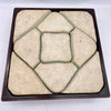 9 Platos Dulceros Famille Rose con Caja de Palo de Rosa | Porcelana Qing