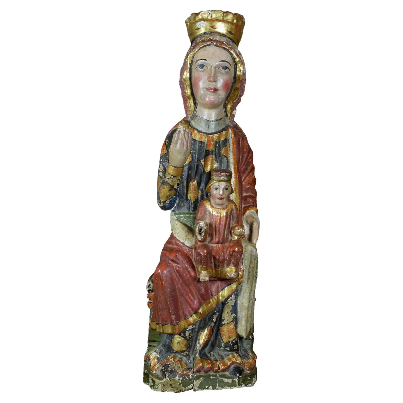 Talla Románica "Virgen con el Niño" | Escuela Española Siglo XIII