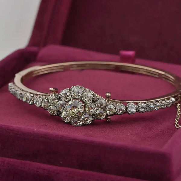 Brazalete de Diamantes 5,55 qt. | Estilo Victoriano 1870