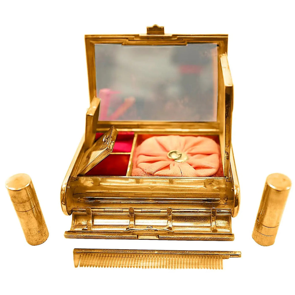 Neceser de Oro y Diamantes Años 30 | Estilo Art Deco | Cartier