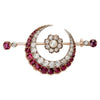 Broche de Rubíes, Diamante y Perlas | Carrington & Co., 1890