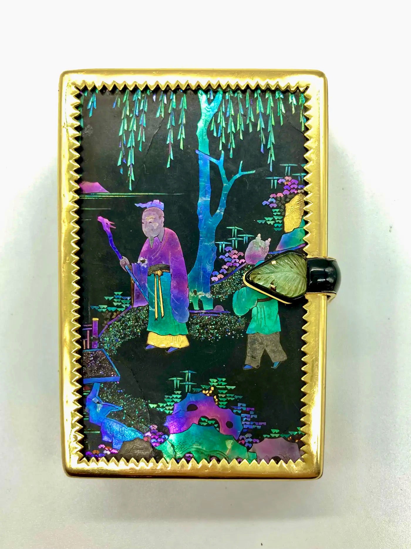 Estuche de Tocador Cartier Art Deco en Laca Burgauté