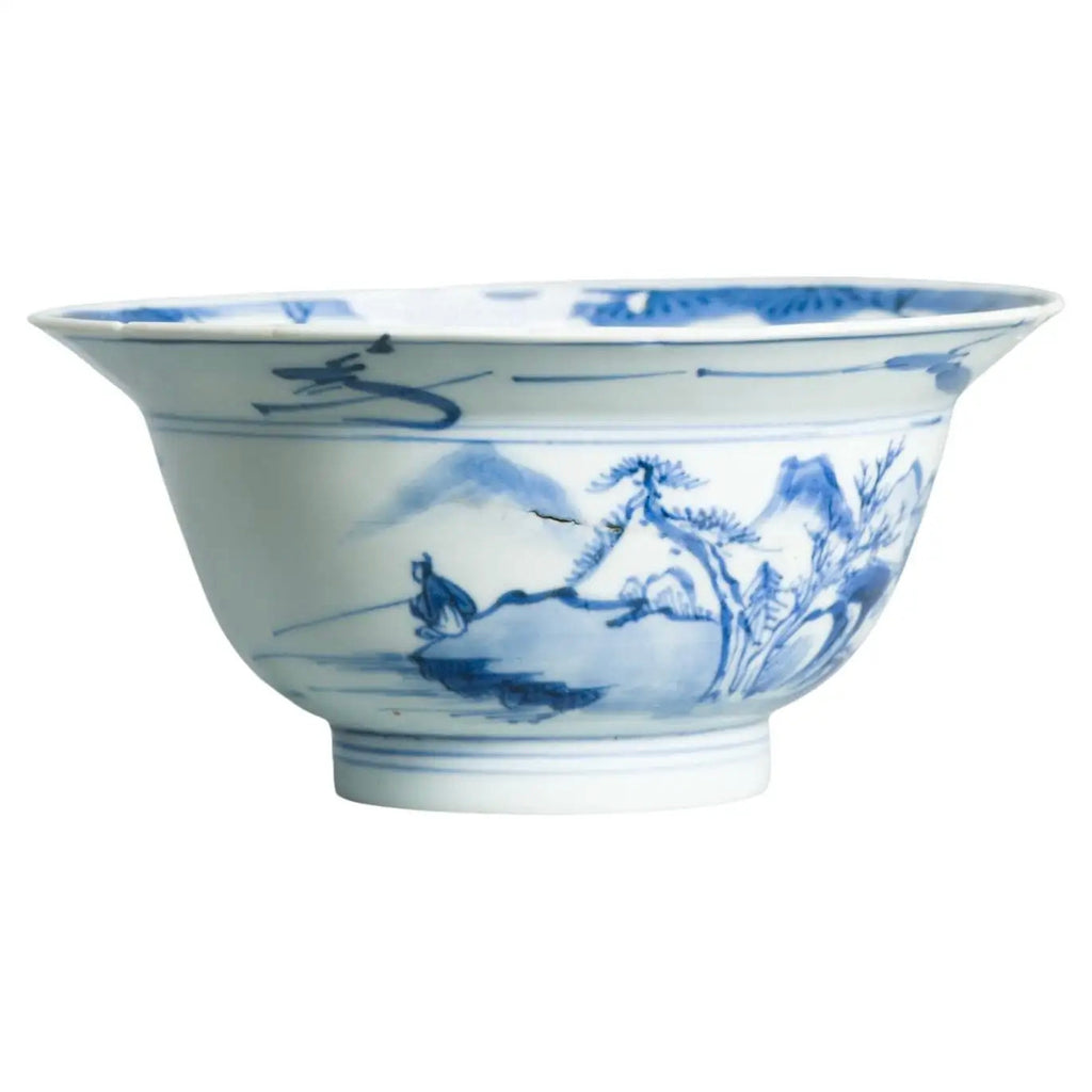 Tazón de Porcelana Azul y Blanca | Dinastía Qing, Siglo XVIII