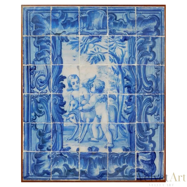 Panel de Azulejos Portugueses “Ángeles” | Siglo XVIII