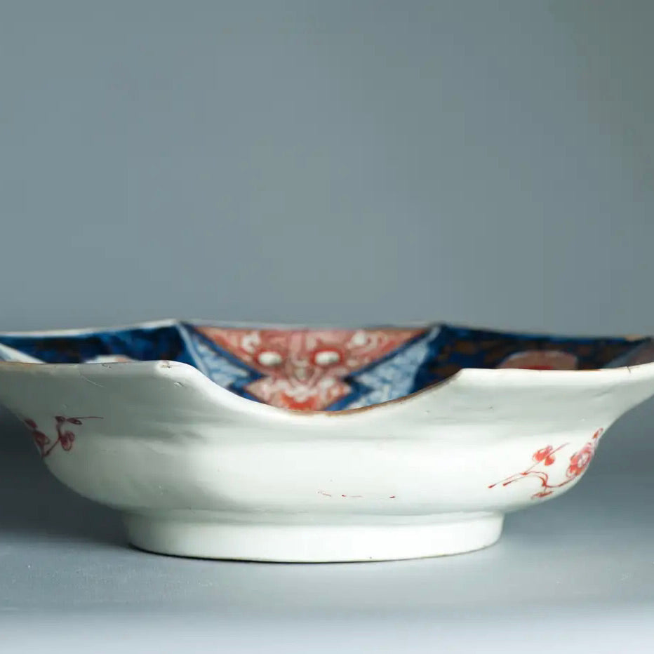 Cuenco de Barbero de Porcelana Imari del Siglo XVIII
