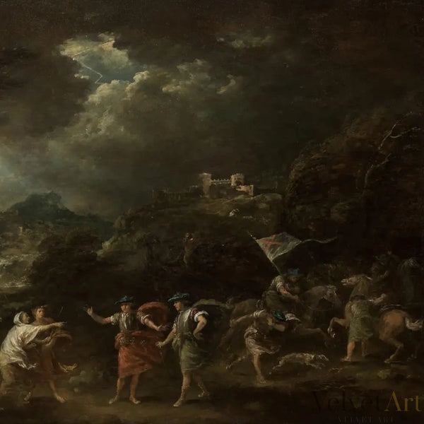 Francesco Zuccarelli | Macbeth y las Tres Brujas | Pintura sobre Tabla | 1760