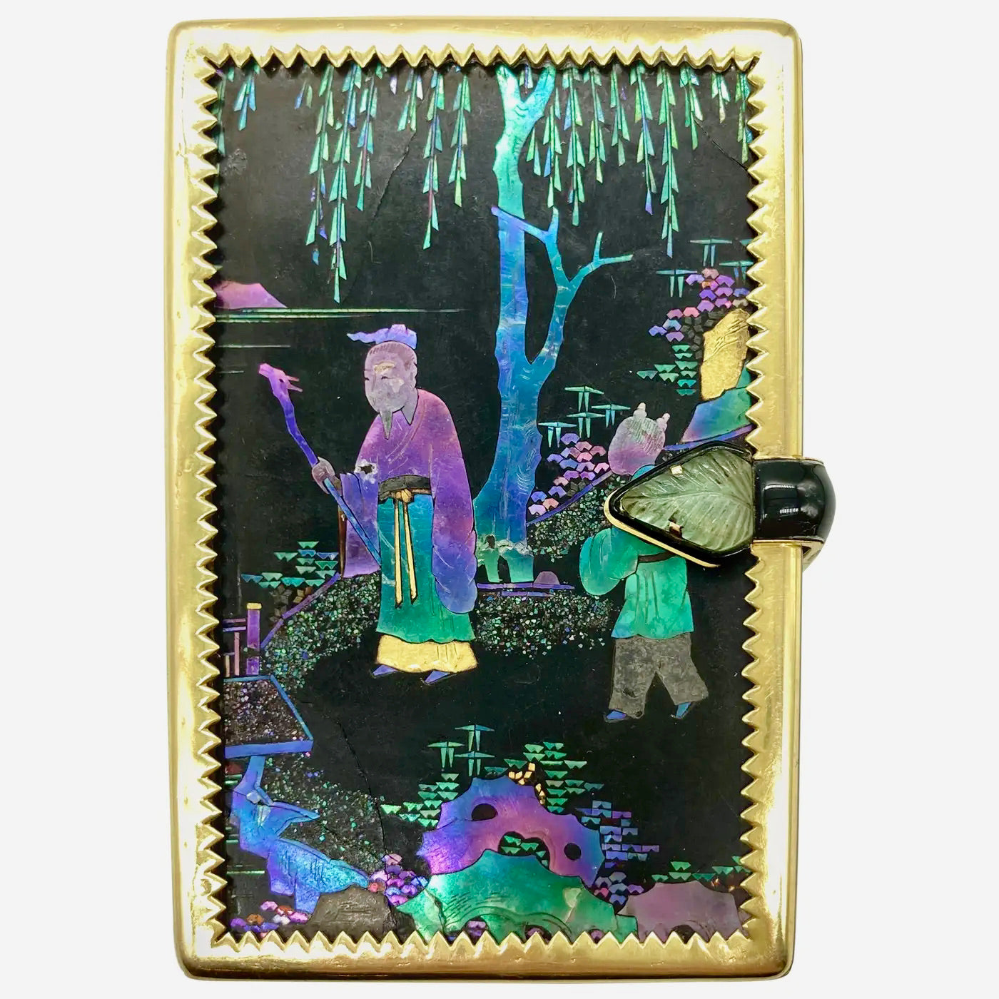Estuche de Tocador Cartier Art Deco en Laca Burgauté