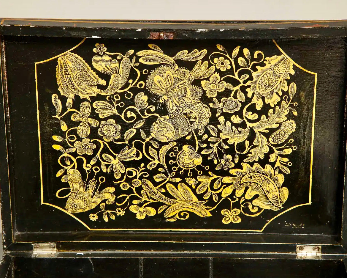 Caja para Plumas | Decoración Chinoiserie | Estilo Regencia | Inglaterra, 1820