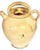 Cruche Provenzal de Loza Esmaltada en Ocre del Siglo XIX