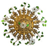 Lámpara de Cristales Verdes | Banci Firenze | Murano | Italia, 1960