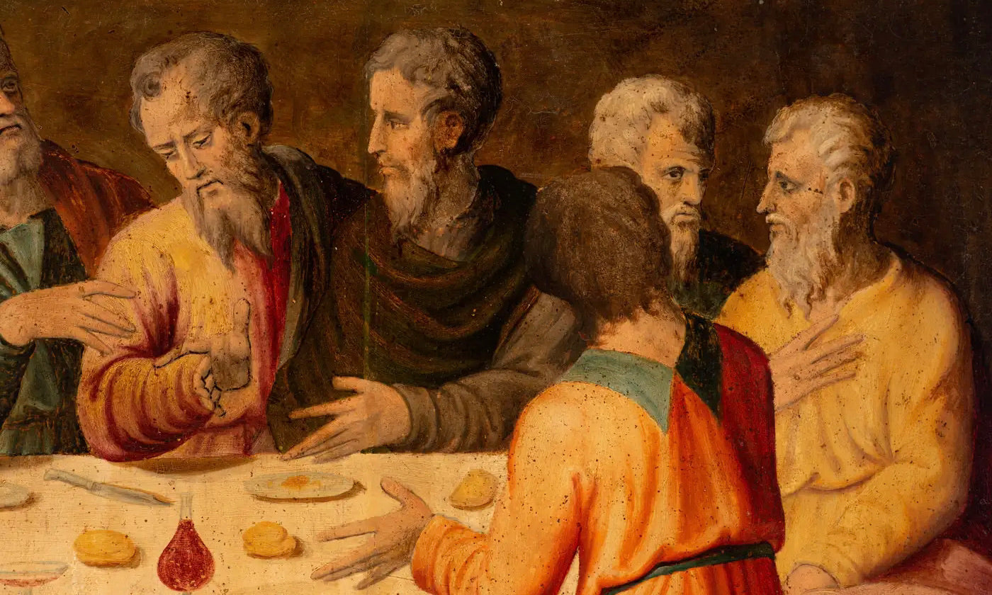 "La Última Cena" | Escuela Castellana | Óleo sobre Tabla del Siglo XVI