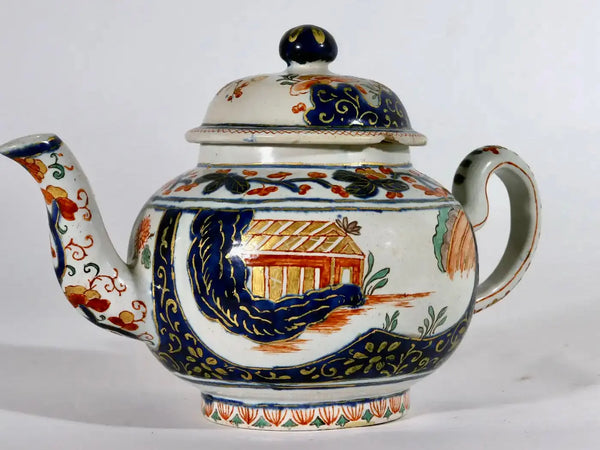 Tetera Chinoiserie | Delft Dore | Holanda | Siglo XVIII