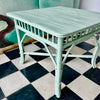 Mesa Antigua de Bambú Verde