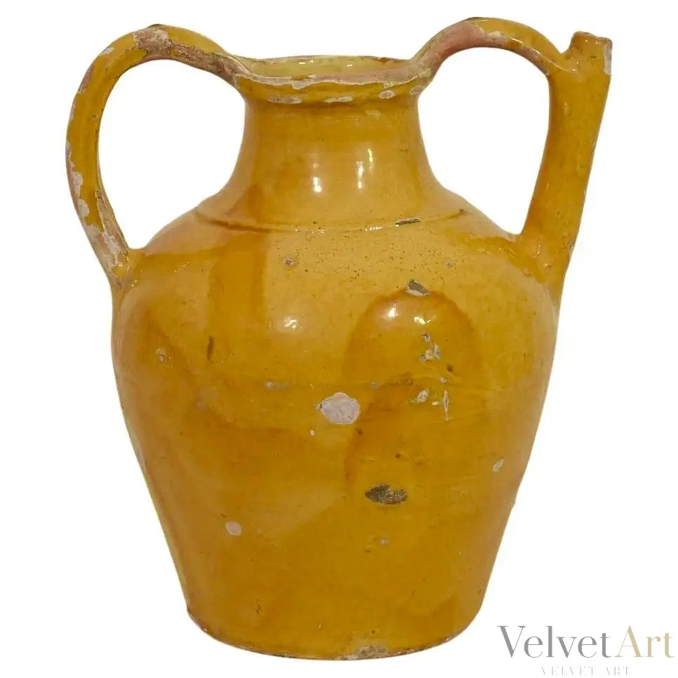 Jarra Provenzal de Cerámica Francesa, 1850 | Orjol du Lauragais