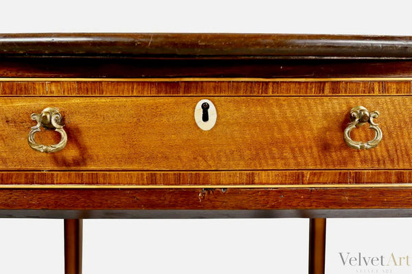 Mesa Pembroke Jorge III de Madera Satinada y Caoba