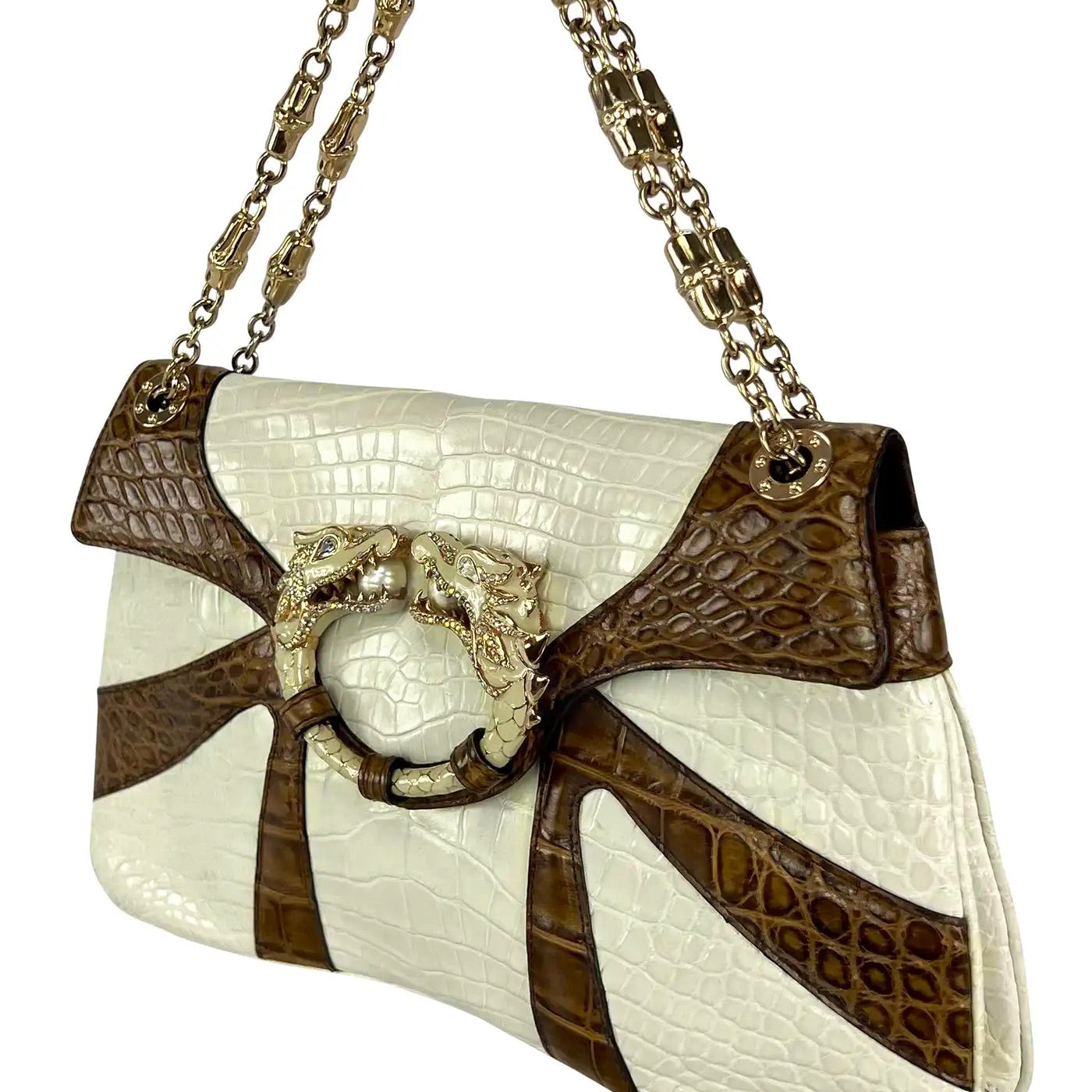 Bolso de Cocodrilo Bicolor Gucci by Tom Ford  2004