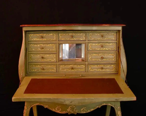 Escritorio de Secretaria Pintado a Mano | Francia, 1800