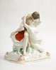 Amantes Besándose, Porcelana de Meissen 1870
