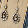 Pendientes Georgianos de Gota con Diamantes Talla Rosa de 1790
