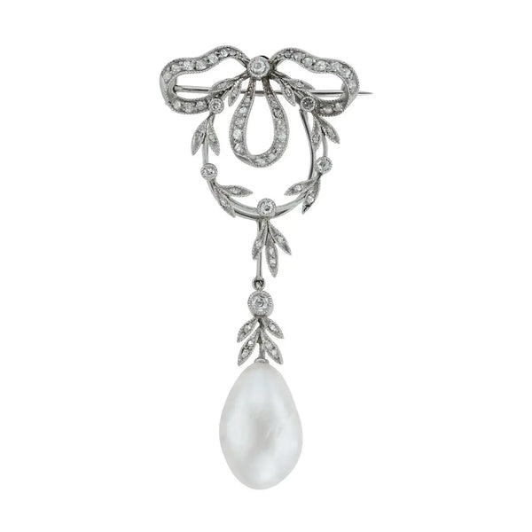 Collar Belle Epoque | Diamantes y Perlas | Marret Frères | Francia, 1901