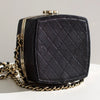 Bolso Chanel Dorado y Cuero de Cordero con Espejo de 2010