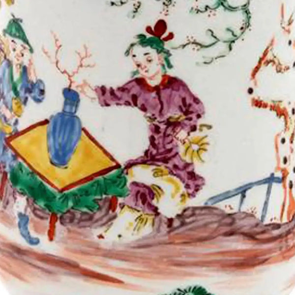 Jarra de porcelana Bow Porcelain Chinoiserie, Bow, Londres, 1760
