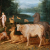 Estudio de Jan Brueghel el Joven (1615-1635) Adan y Eva en el Paraiso