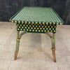 Mesa de Ratán Verde Art Deco | Francia, 1930