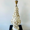 Pie de Lámpara de Manises Blanco | Cerámica Artesanal Valenciana