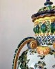 Urna Española de Terracota Pintada | Manises | Siglo XIX | Biedermeier | 1850