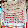 Cortina Bordada Húngara con Estampado Floral Kalocsa