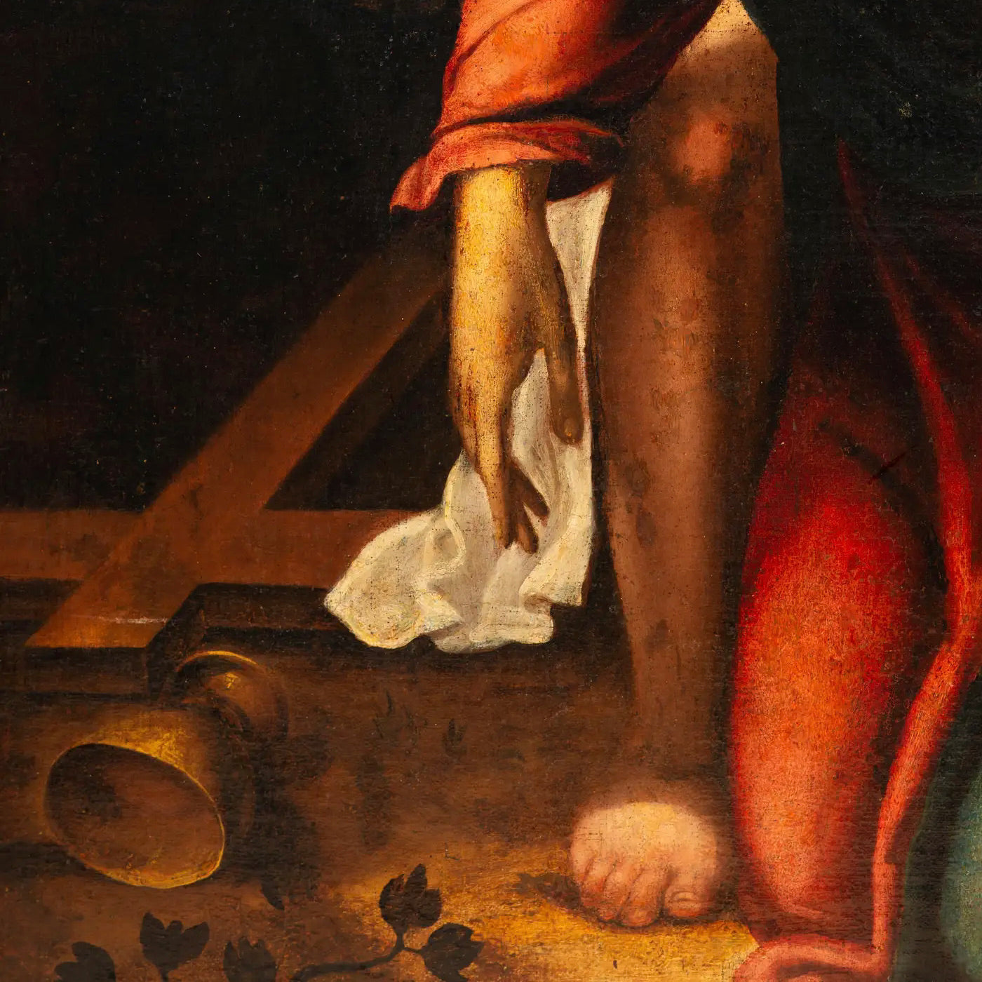 Óleo Neoclásico Español del Siglo XVIII |"Cristo con Ángel"