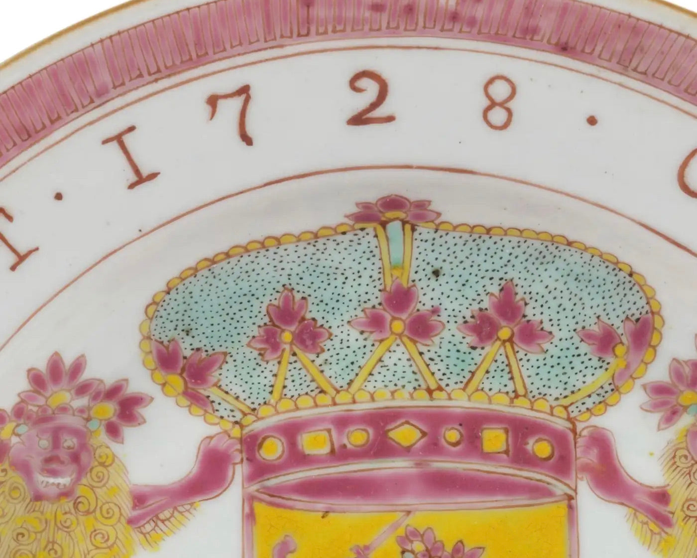 Plato de Porcelana China de Exportación VOC del Siglo XVIII