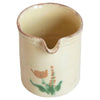 Jarra Francesa de Terracota Esmaltada en Color Crema del Siglo XIX