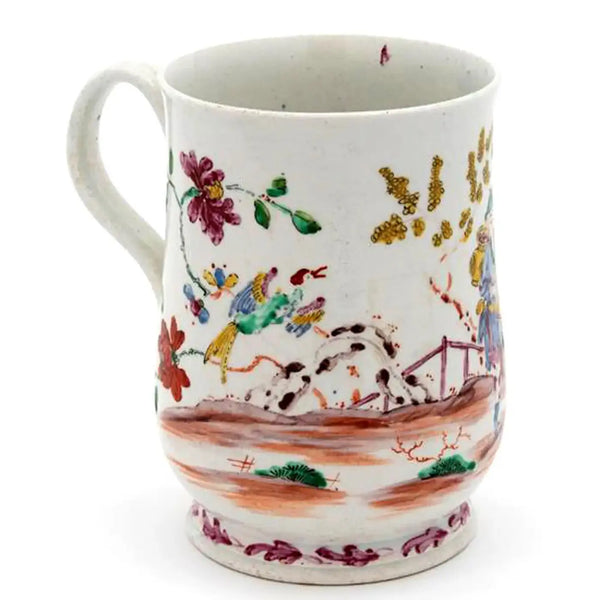 Jarra de porcelana Bow Porcelain Chinoiserie, Bow, Londres, 1760