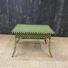 Mesa de Ratán Verde Art Deco | Francia, 1930