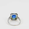 Anillo Eduardiano Zafiro, Diamante y Esmeralda, 1910