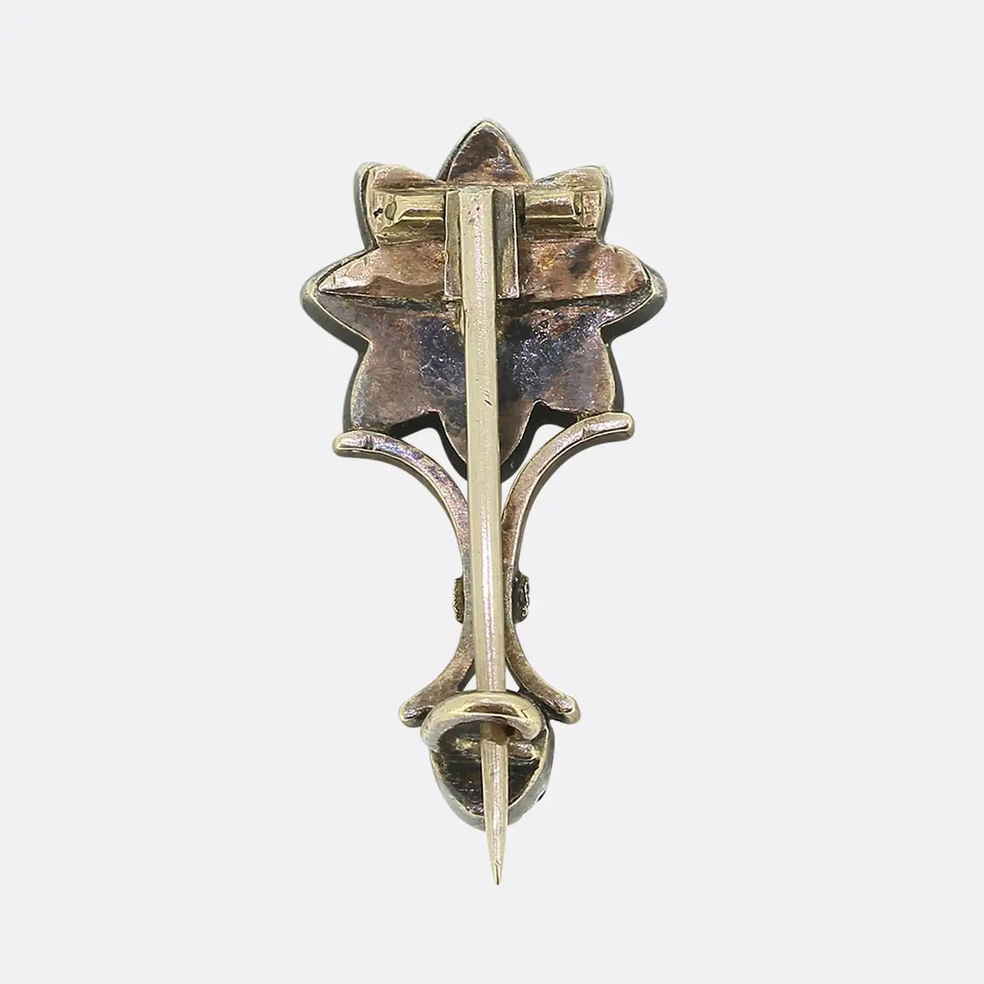 Broche Georgiano de Diamantes Talla Rosa | Siglo XVIII