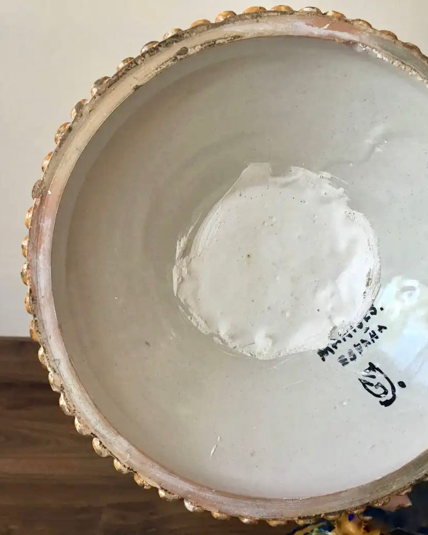 Urna Española de Terracota Pintada | Manises | Siglo XIX | Biedermeier | 1850
