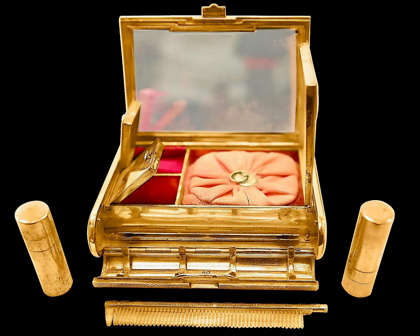 Neceser de Oro y Diamantes Años 30 | Estilo Art Deco | Cartier