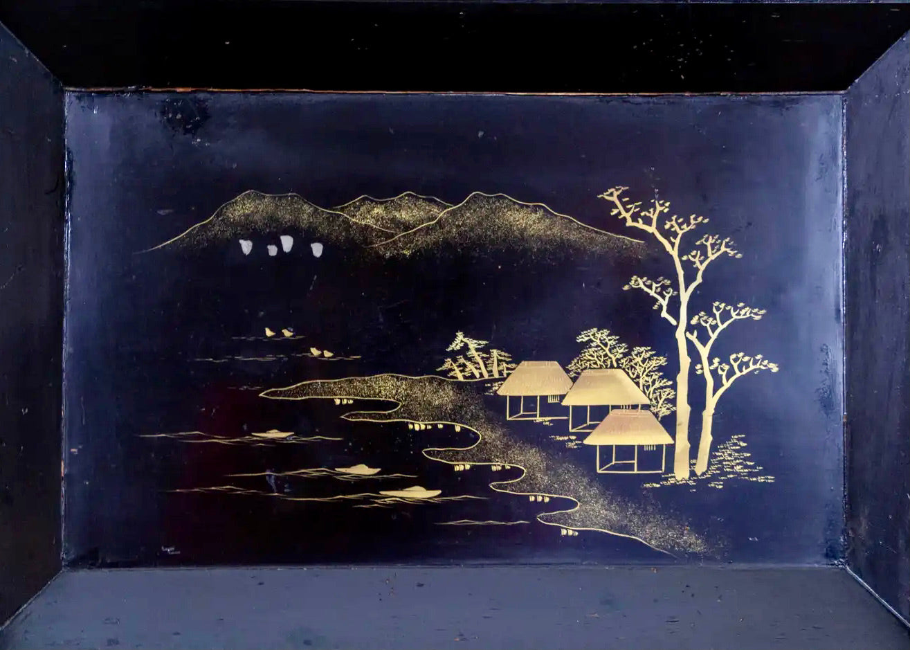 Mesa de Costura Acordeón Chinoiserie | Francia, 1850