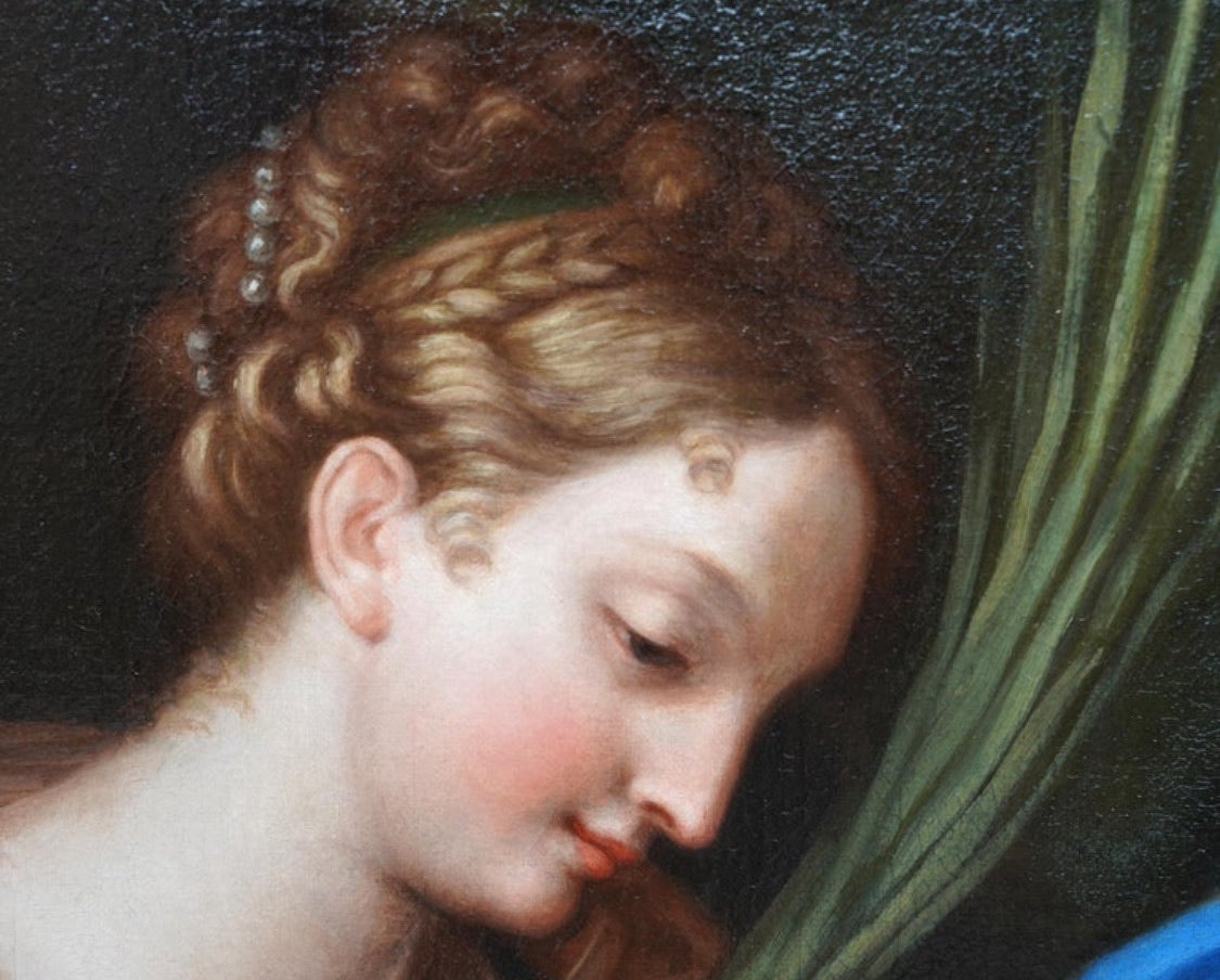 Giuseppe Bartolomeo Chiari. La Virgen y el Niño con Santa Catalina y Putti, 1684