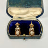 Pendientes Astrohúngaros con Diamantes Talla Rosa del Siglo XIX