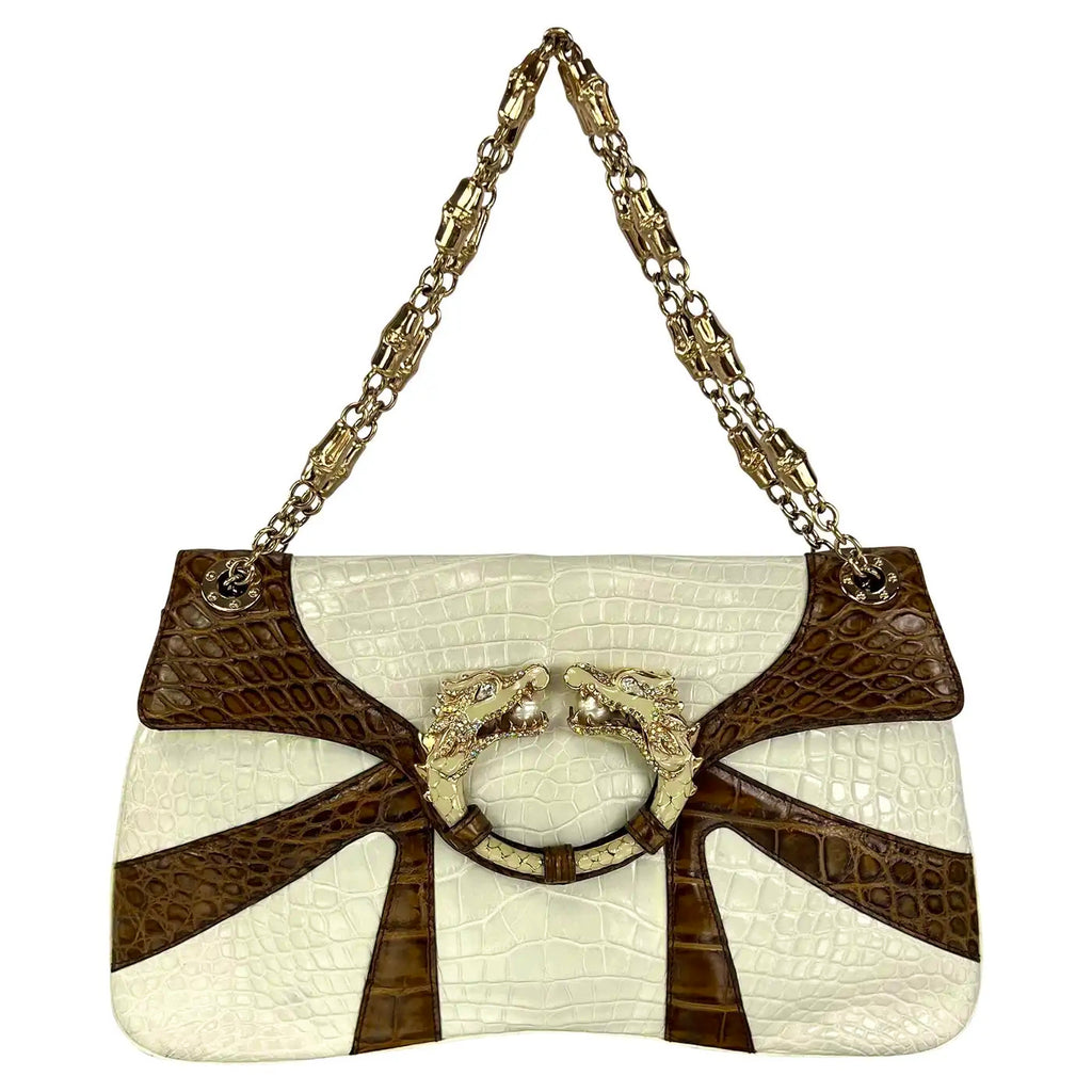 Bolso de Cocodrilo Bicolor Gucci by Tom Ford  2004