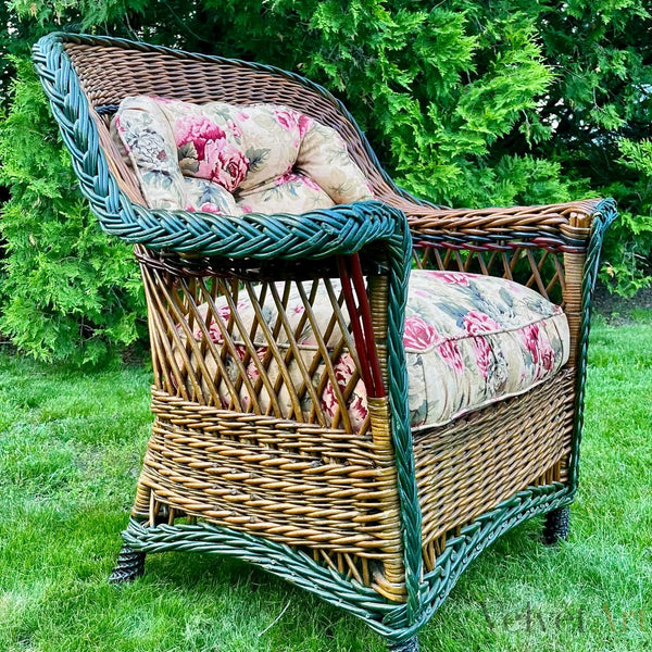 Sillón de Mimbre Bar Harbor Heywood-Wakefield, 1910
