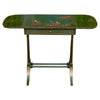 Mesa Abatible Estilo Chinoiserie Pintada a Mano, años 1920–1930