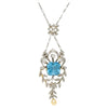 Collar Eduardiano de Perla y Aquamarina de 1910