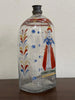 Botella Alemana de Vidrio Decorado | Siglo XVIII
