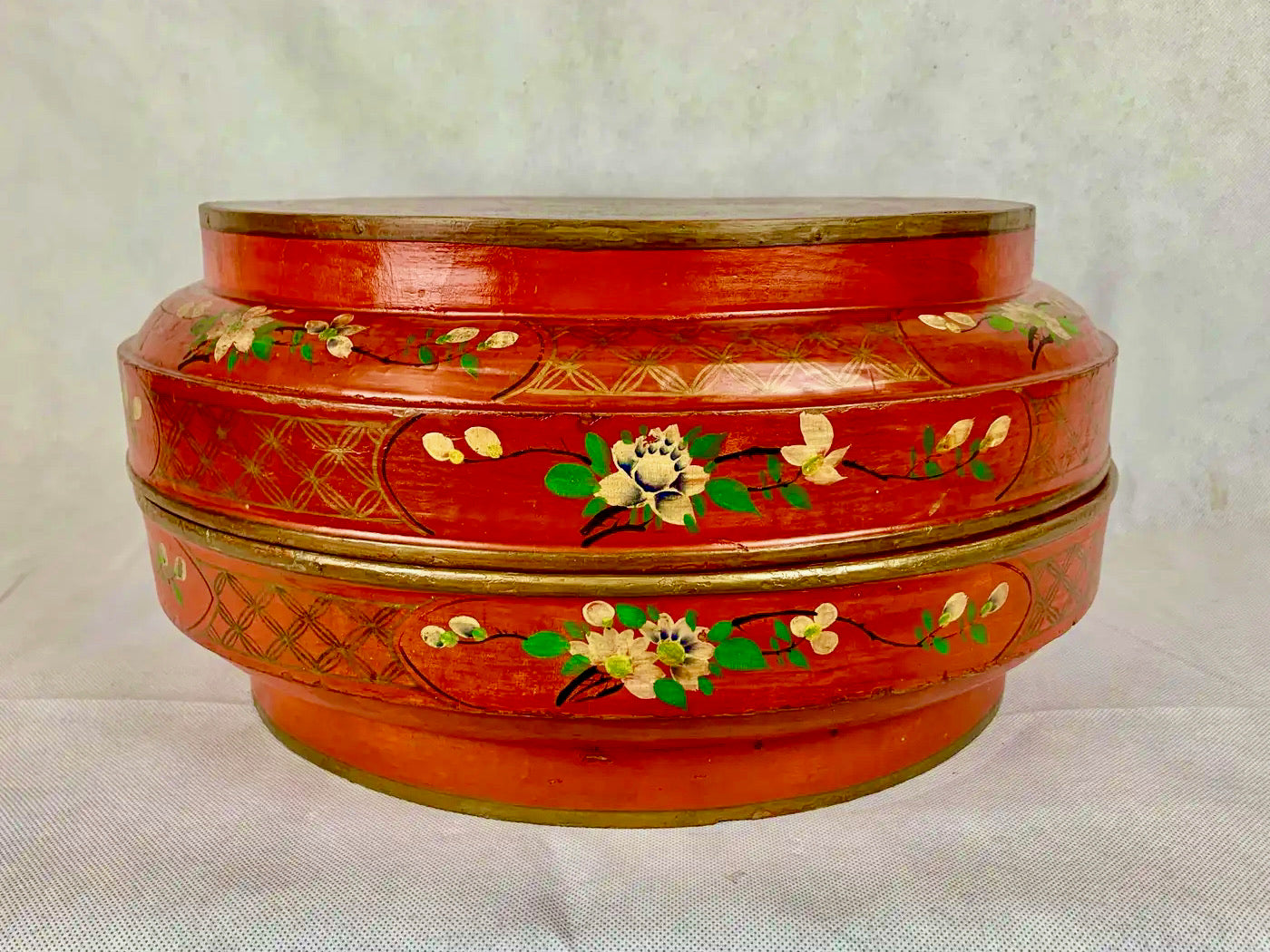 Caja de Boda China Lacada en Rojo | 1890